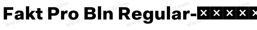 Fakt Pro Bln Regular字体转换